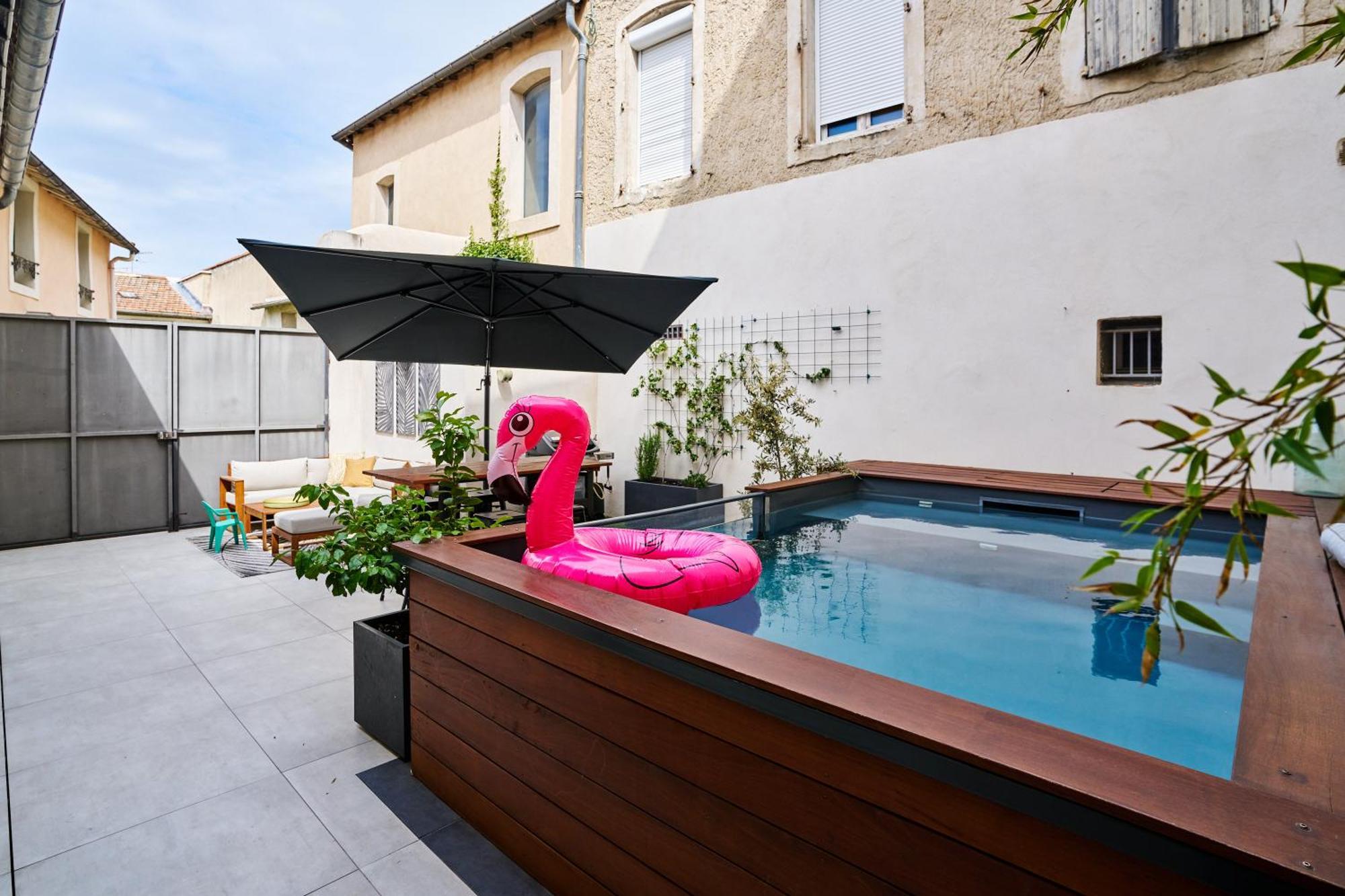 Maison De Ville Moderne Climatisee Avec Piscine Morieres-les-Avignon Buitenkant foto
