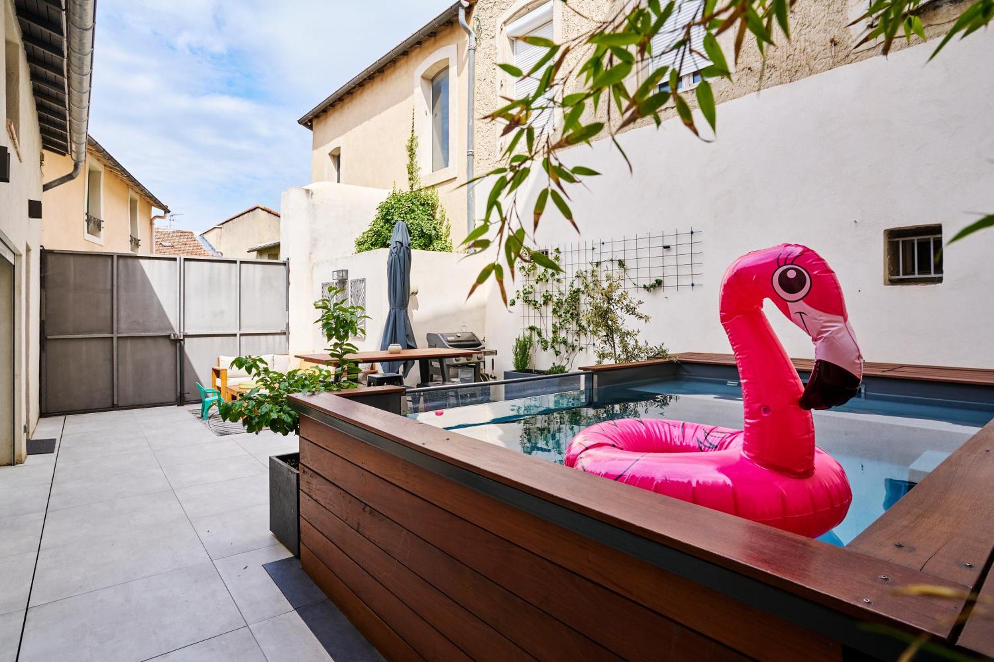 Maison De Ville Moderne Climatisee Avec Piscine Morieres-les-Avignon Buitenkant foto